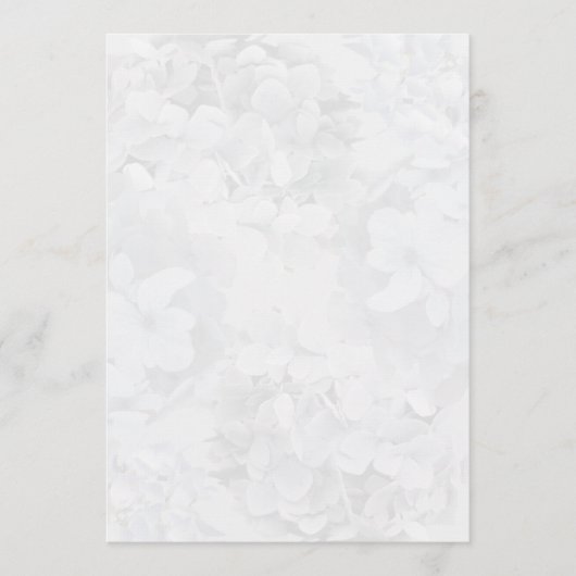 Gray Hydrangea Floral Program Fan Paper Programm (Vorderseite)