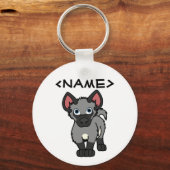 Gray Hyena Cub Schlüsselanhänger (Vorderseite)