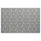Gray Ikat Paisley Große Skala Stoff (Yard (91,4 cm))