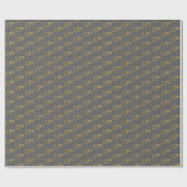 Gray, Imitate Gold 17. (siebzehnte) Veranstaltung Geschenkpapier (Flach)