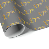 Gray, Imitate Gold 17. (siebzehnte) Veranstaltung Geschenkpapier (Rolleneckpunkt)