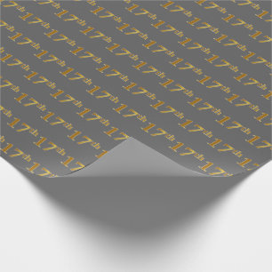 Gray, Imitate Gold 17. (siebzehnte) Veranstaltung Geschenkpapier