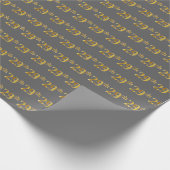 Gray, Imitate Gold 29. (29.) Event Geschenkpapier (Ecke)