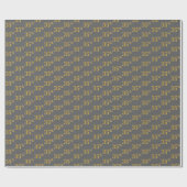 Gray, Imitate Gold 35. (35.) Event Geschenkpapier (Flach)