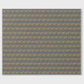 Gray, Imitate Gold 38. (Achtunddreißig) Veranstalt Geschenkpapier (Flach)