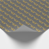 Gray, Imitate Gold 60. (60.) Veranstaltung Geschenkpapier (Ecke)