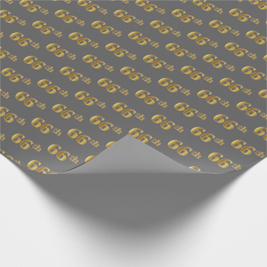 Gray, Imitate Gold 66. (66.) Veranstaltung Geschenkpapier (Ecke)