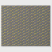 Gray, Imitate Gold 67. (Sixty-Siebenundsechzigste) Geschenkpapier (Flach)