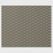 Gray, Imitate Gold 68. (Achtundsechzigste) Veranst Geschenkpapier (Flach)