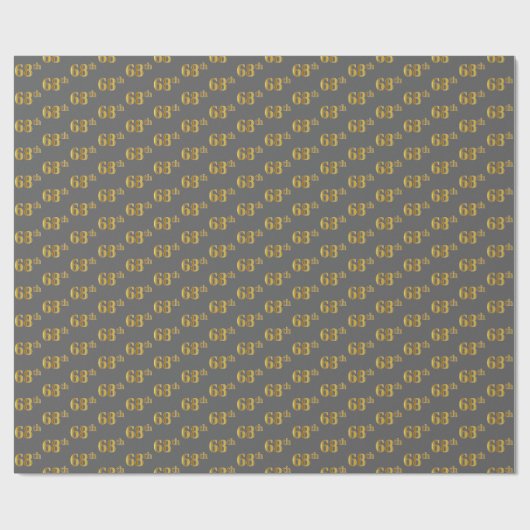 Gray, Imitate Gold 68. (Achtundsechzigste) Veranst Geschenkpapier (Flach)