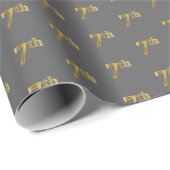 Gray, Imitate Gold 7. (7.) Event Wrapping Paper Geschenkpapier (Rolleneckpunkt)