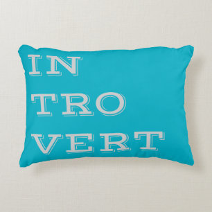 Gray Introvert Akent Pillow Zierkissen