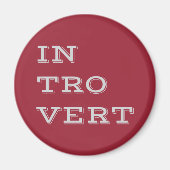 Gray Introvert Magnet (Vorne)