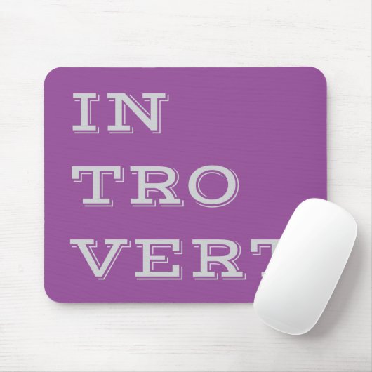 Gray Introvert Mousepad (Mit Mouse)