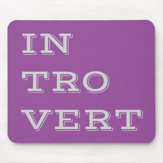 Gray Introvert Mousepad (Vorne)