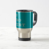 Gray Introvert Travel Mug Reisebecher (VorderseiteRechts)