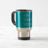 Gray Introvert Travel Mug Reisebecher (Vorderseite Links)