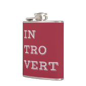 Gray Introvert Vinyl Flask Flachmann (Links)