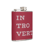 Gray Introvert Vinyl Flask Flachmann (Rechts)