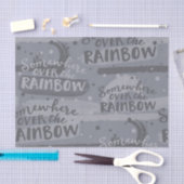 GRAY IRGENDWO ÜBER DEM RAINBOW SEIDENPAPIER (Handwerk)
