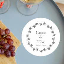 Gray Ivy Wreath Personalisiert Wedding