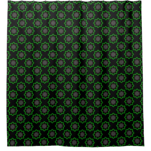 Gray-Kaleidoskop Duschvorhang (Vorderseite)