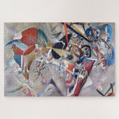 Gray Kandinsky Modernes Abstraktes Kunstwerk Puzzle (Horizontal)