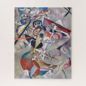 Gray Kandinsky Modernes Abstraktes Kunstwerk Puzzle (Vertikal)