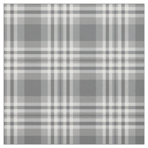 Gray Kariert Gingham Karo Tartan Patchwork Stoff
