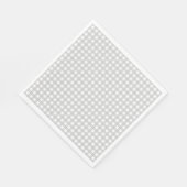 Gray Karo Pattern Gingham Serviette (Ecke)