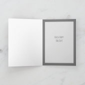 Gray Kitten Funny Birthday Card From Cat Karte (Innenseite)