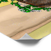 Gray Kitten in Eimer Catnip Poster (Ecke)