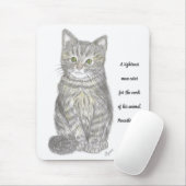 Gray Kitten Mousepad (Mit Mouse)