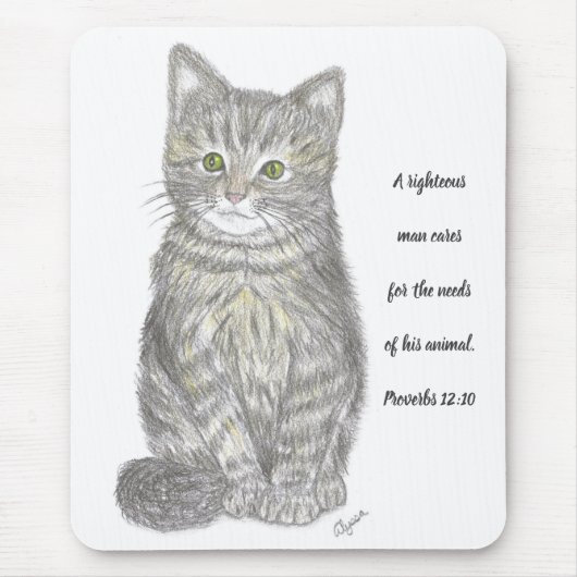 Gray Kitten Mousepad (Vorne)