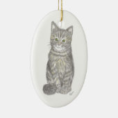 Gray Kitten Ornament (Rechts)