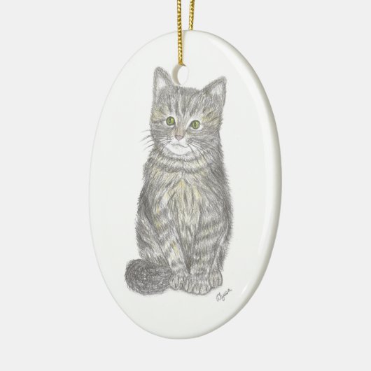 Gray Kitten Ornament (Links)