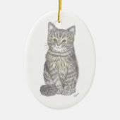 Gray Kitten Ornament (Vorne)
