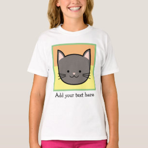Gray Kitty Cat Personalisiert T-Shirt