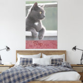 Gray Kitty Leinwanddruck (Insitu (Schlafzimmer))