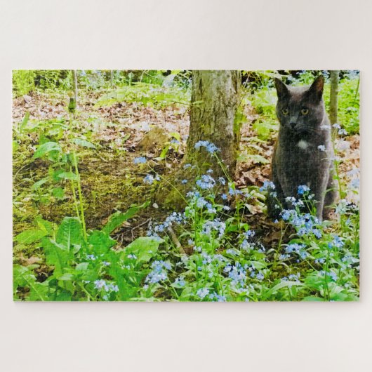 Gray Kitty Puzzle (Horizontal)