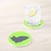Gray Kitty Untersetzer (Seite)