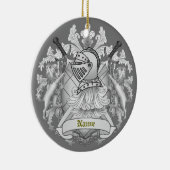 Gray Knight Familienwappen Nachname Keramik Ornament (Rechts)