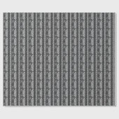 Gray Knitted Wool Geschenkpapier (Flach)