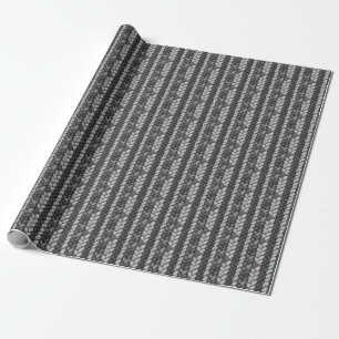 Gray Knitted Wool Geschenkpapier