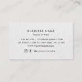 Gray Kraft Custom Logo Business Termin Card (Rückseite)