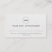 Gray Kraft Custom Logo Business Termin Card (Vorderseite)