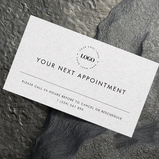 Gray Kraft Custom Logo Business Termin Card