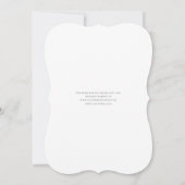 Gray Lace Elegante Einladung (Rückseite)