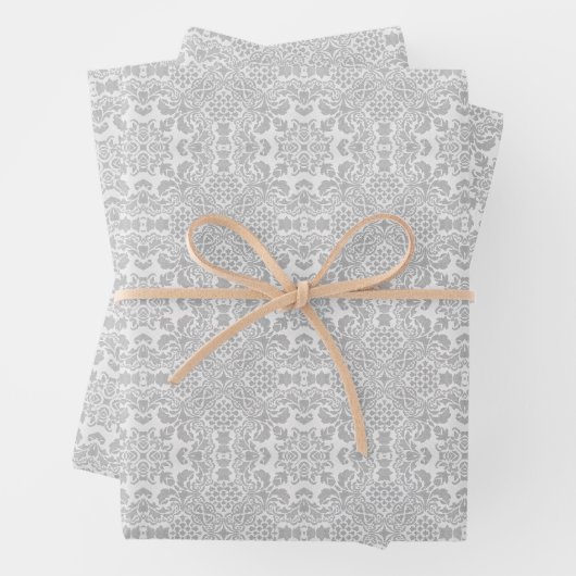 Gray Lace Geschenkpapier Set (Beispiel)