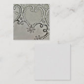 Gray Lace Mitteilungskarte (Vorne/Hinten)